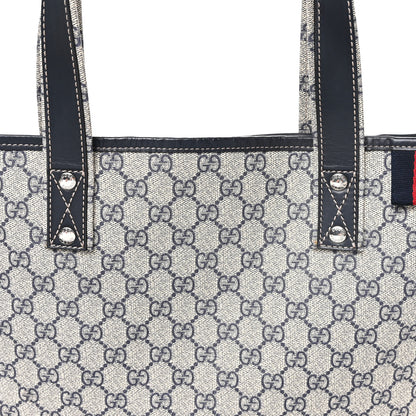 Gucci GG Plus Monogram Medium Signature Web Loop Tote Navy 8 of 10