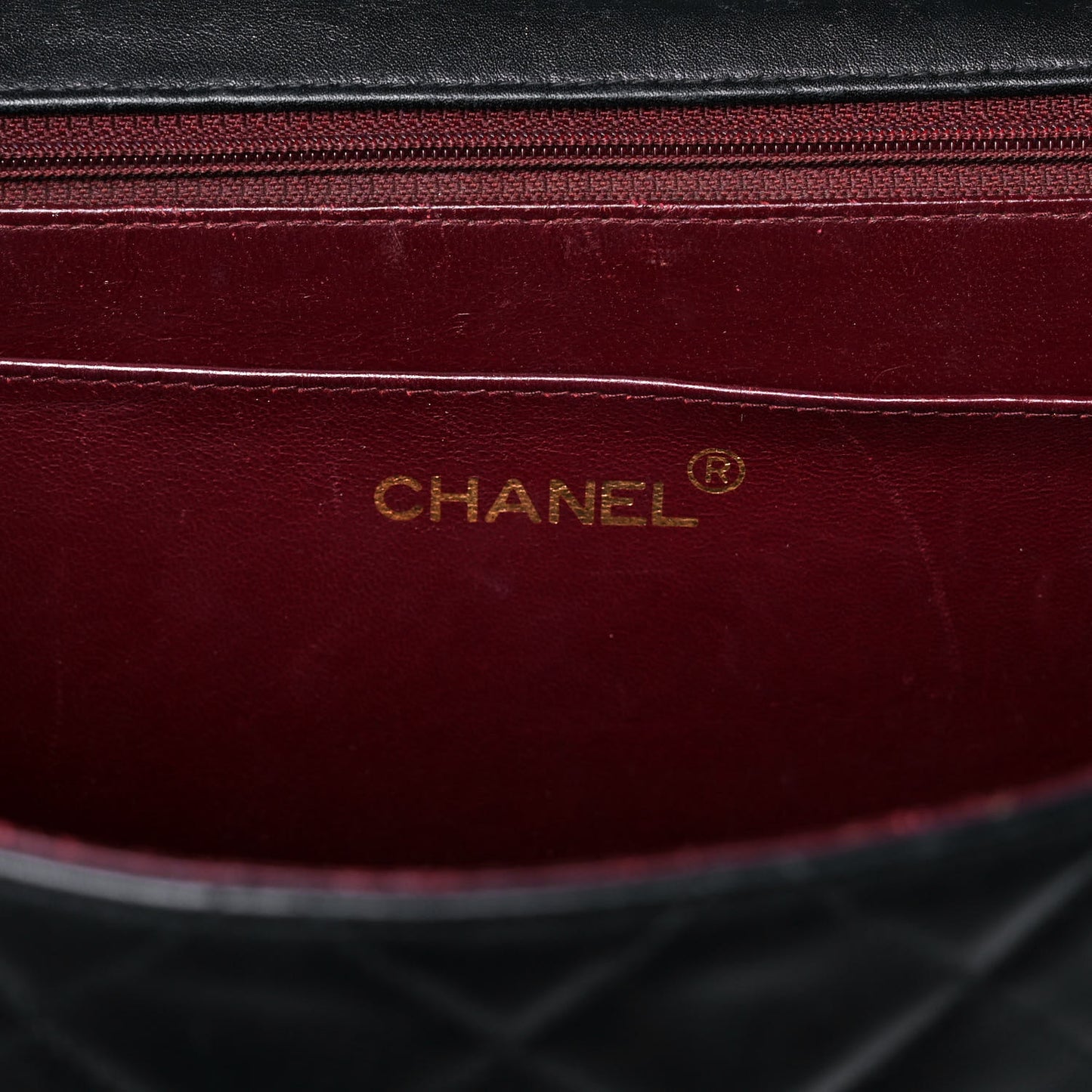 Lambskin Quilted XL Jumbo Single Flap Black