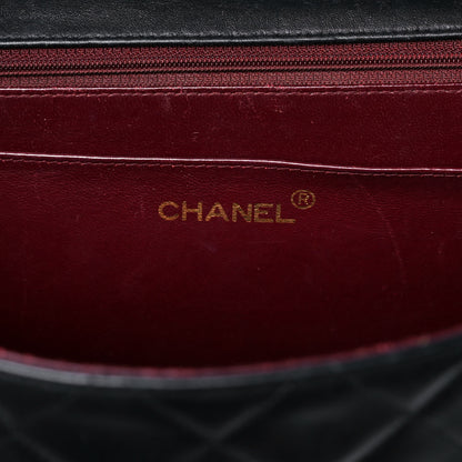 Chanel Lambskin Quilted XL Jumbo Single Flap Black 6 of 17