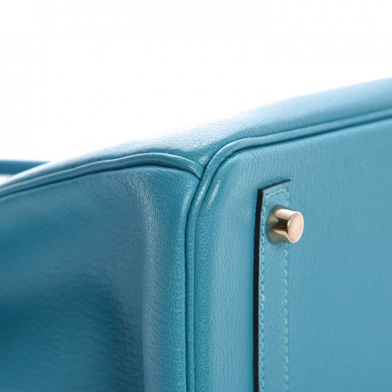 Chevre de Coromandel Birkin 30 Turquoise