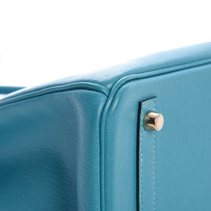 Hermes Chevre de Coromandel Birkin 30 Turquoise 10 of 11