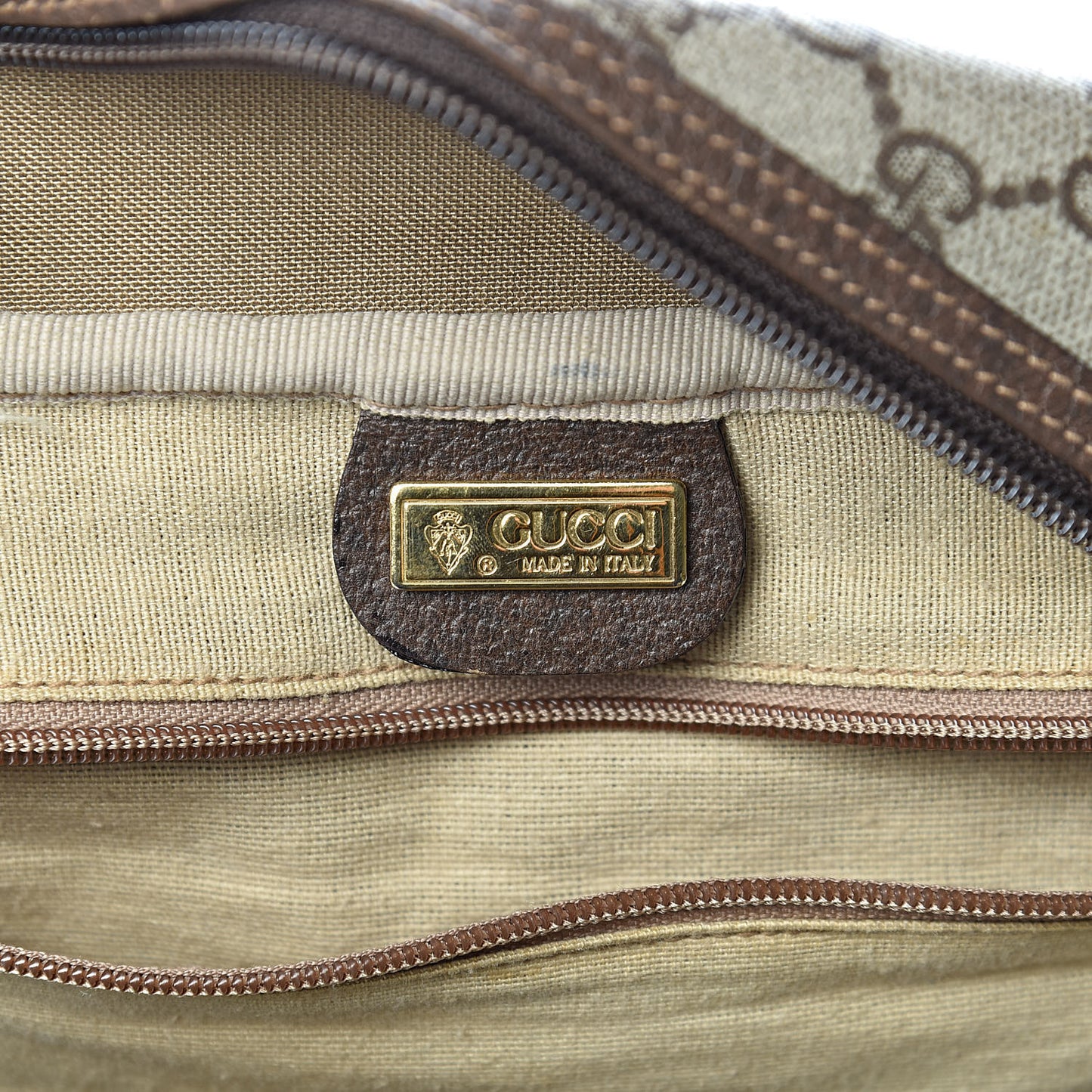 Coated Canvas Monogram Suitcase Luggage Brown