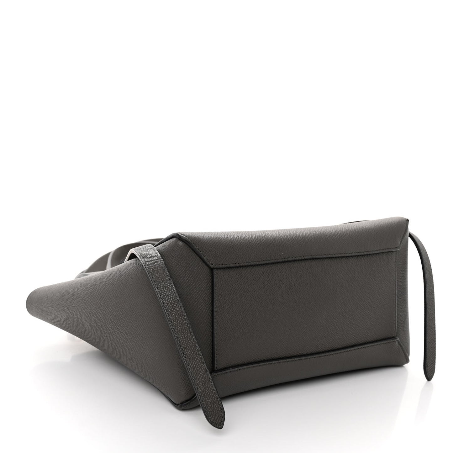 Grained Calfskin Micro Belt Bag Grey