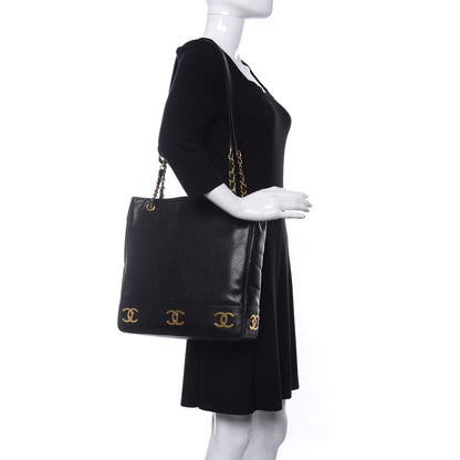 Chanel Caviar CC Shoulder Bag Black 2 of 14