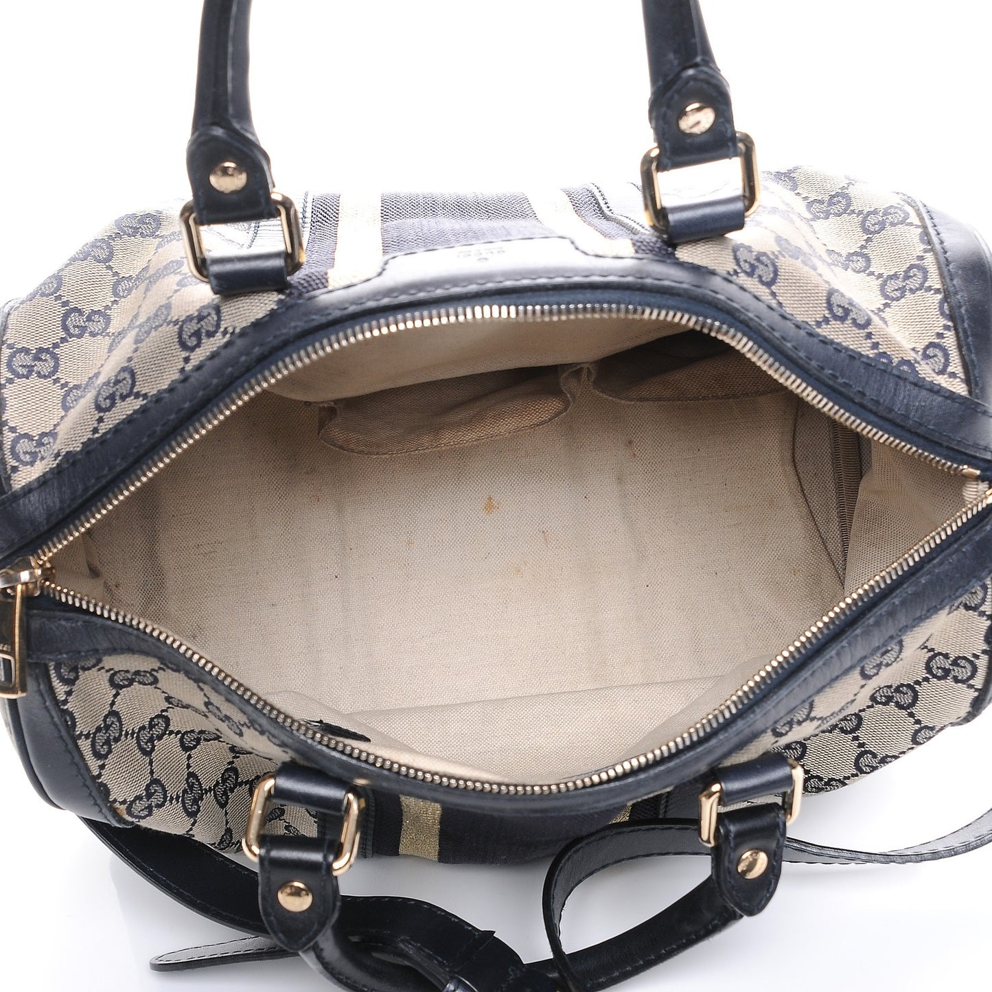 Monogram Vintage Web Medium Boston Navy Navy