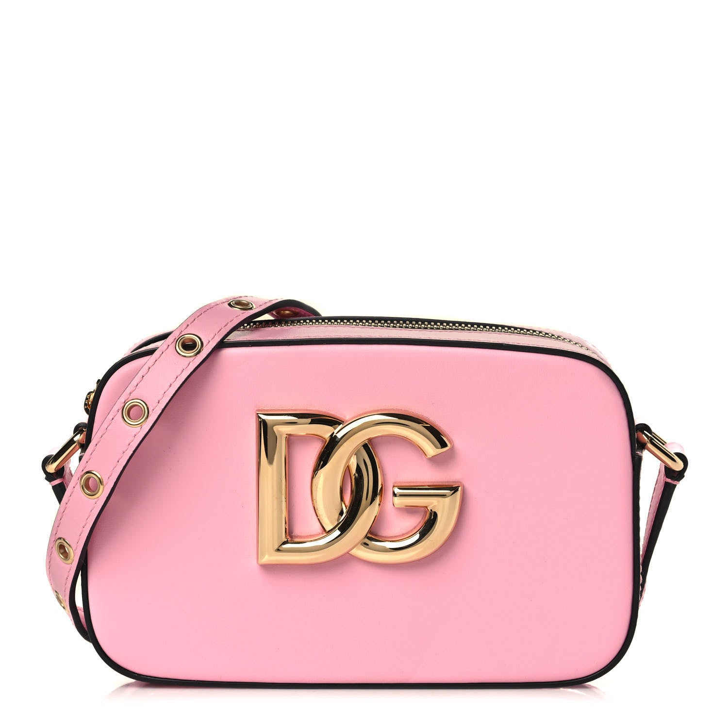 Dolce & Gabbana Calfskin 3.5 Camera Crossbody Bag Pink 1 of 8