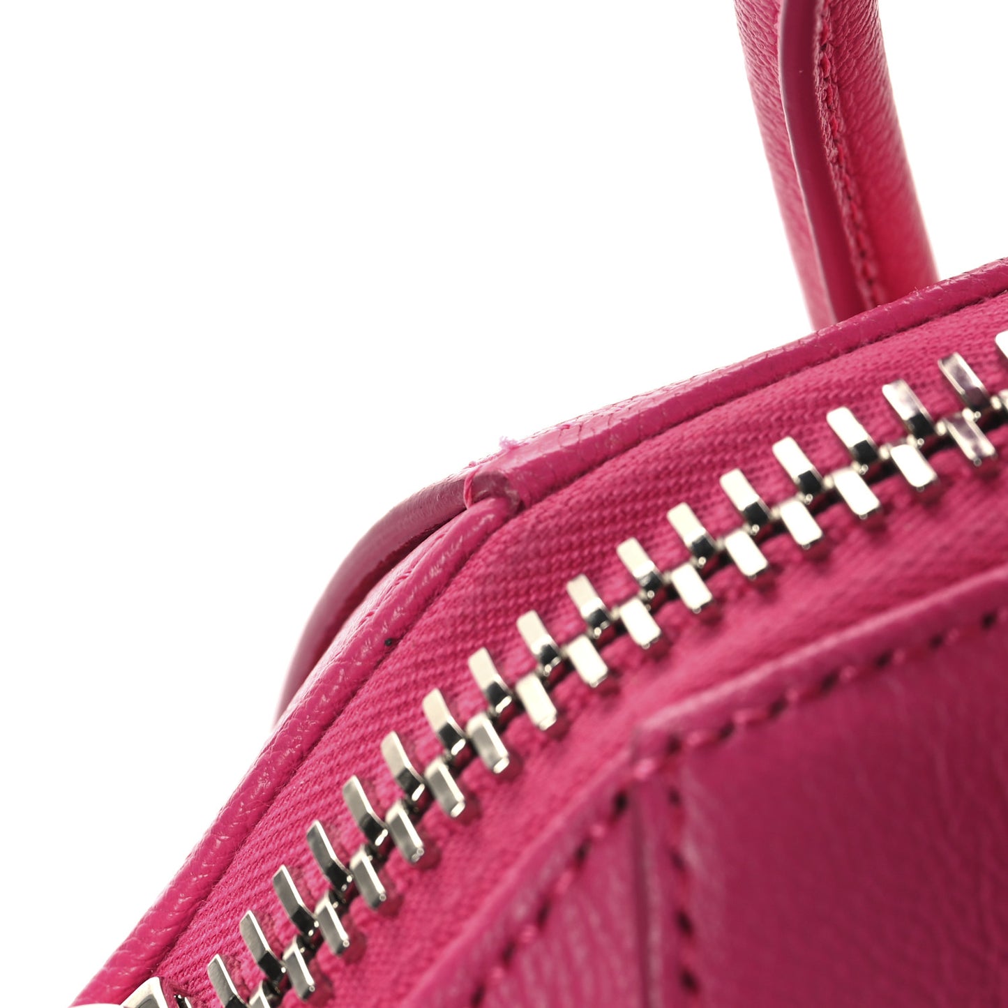 Sugar Goatskin Mini Antigona Neon Pink