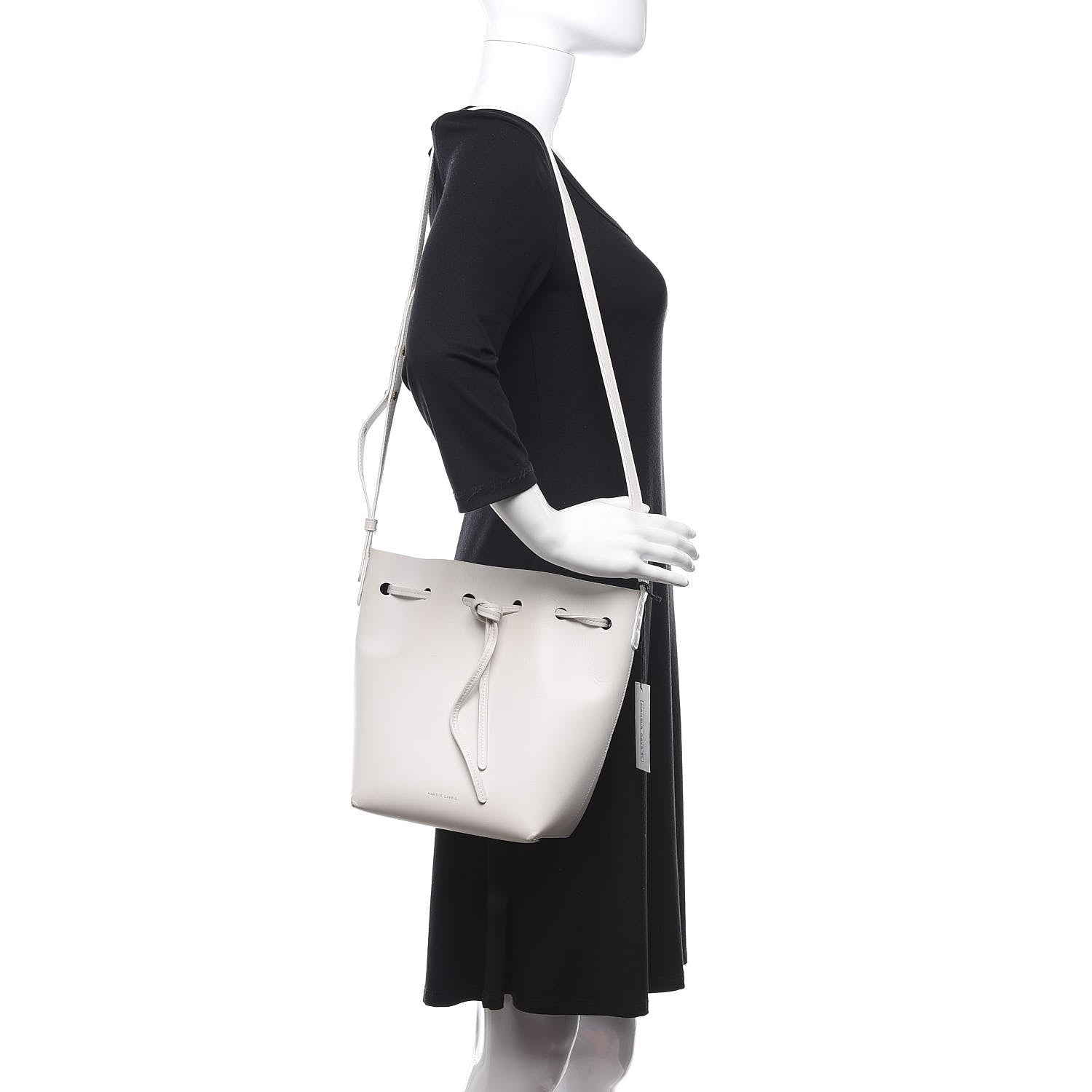 Mansur Gavriel Calfskin Mini Bucket Bag White 2 of 11
