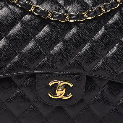 Chanel Caviar Quilted Jumbo Double Flap Black 13 of 13
