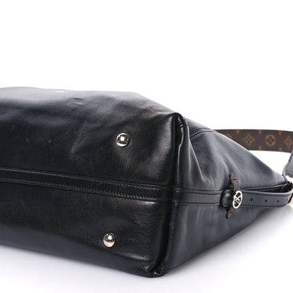 Louis Vuitton Lambskin CarryAll Vibe MM Black 10 of 10