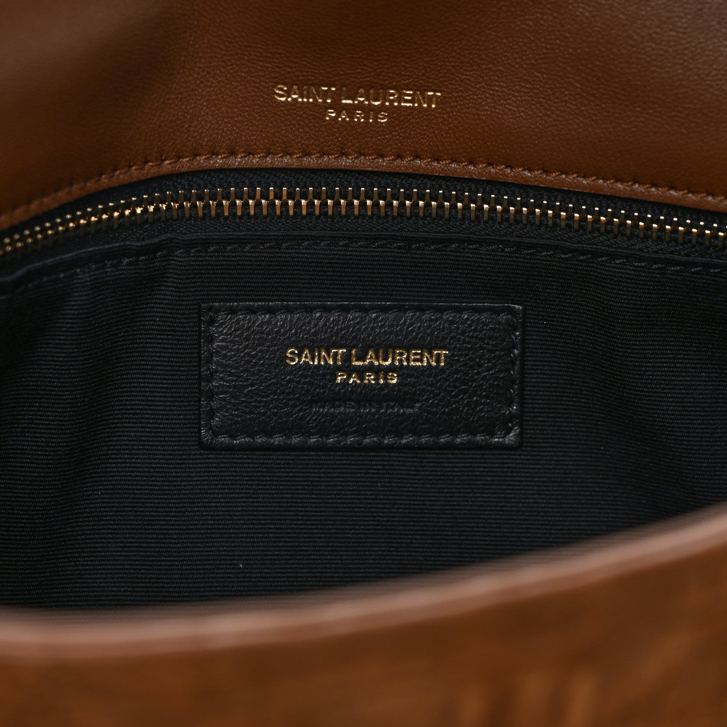 Saint Laurent Crocodile Embossed Suede Monogram Tassel Kate 99 Tan 6 of 13