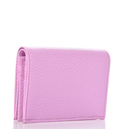 Gucci Dollar Calfskin Bosco Card Case Wallet Malva 3 of 8