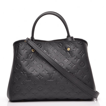 Louis Vuitton Empreinte Montaigne MM Black 1 of 9