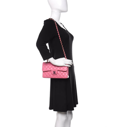Chanel Lambskin Quilted Mini Rectangular Flap Pink Yellow 2 of 11