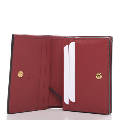 Gucci GG Supreme Monogram Blooms Card Case Wallet Beige Blue Navy Hibiscus Red 5 of 8