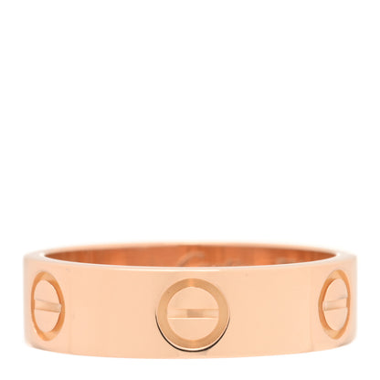 Cartier 18K Pink Gold 5.5mm LOVE Ring 53 6.25 1 of 4