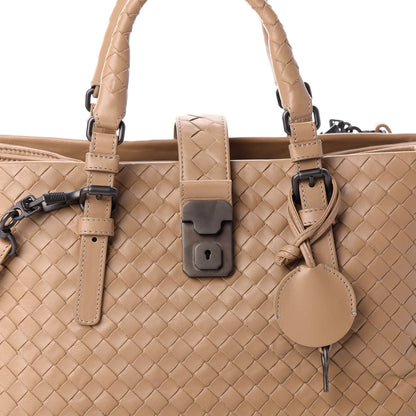 Bottega Veneta Light Calf Intrecciato Small Roma Walnut 7 of 9