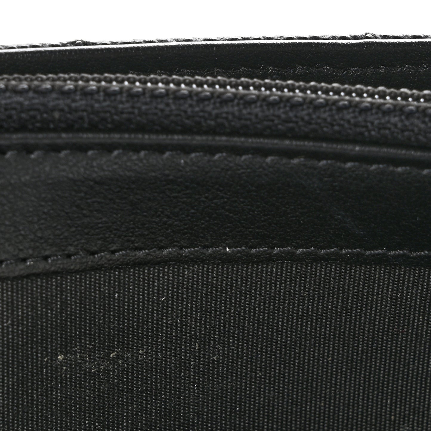 Caviar Quilted Large Boy Gusset Flap Wallet Black