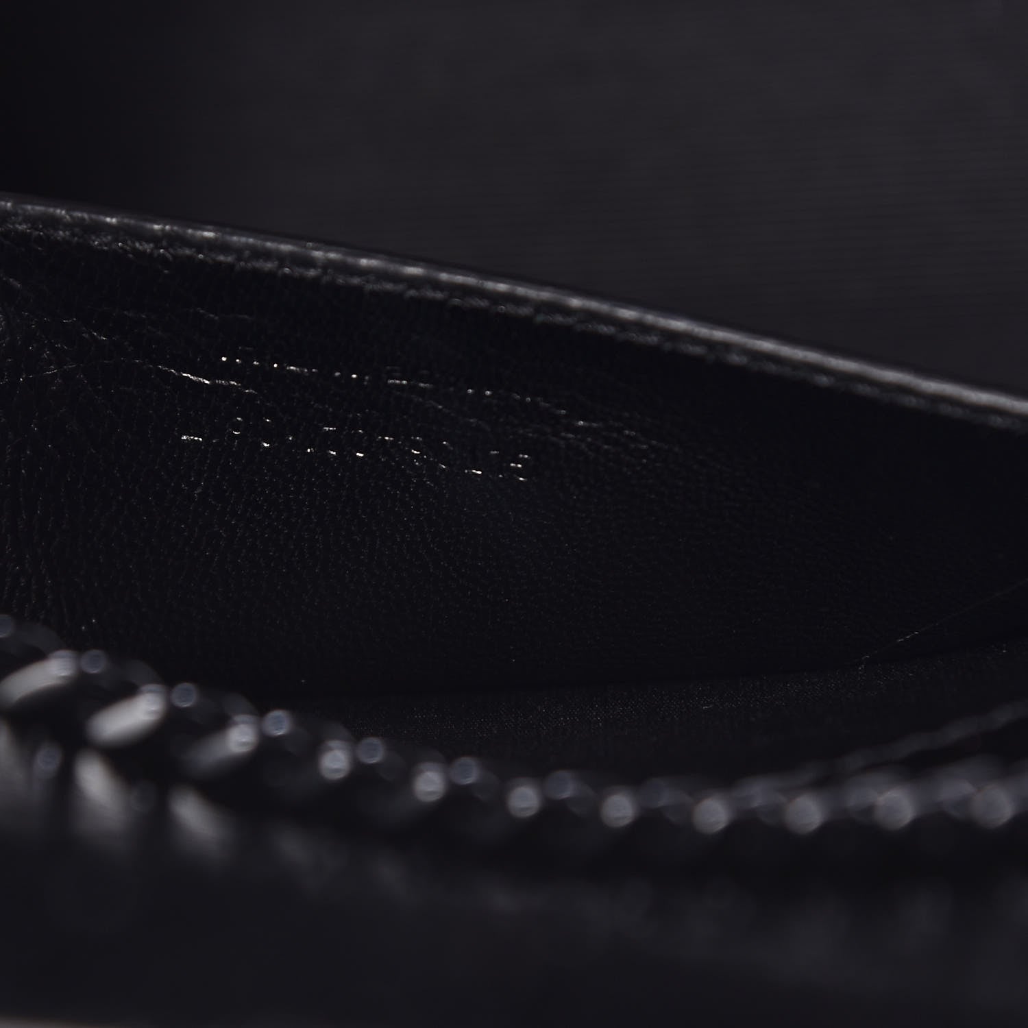 Saint Laurent Textured Patent Medium Classic Monogram Kate Satchel Black 9 of 9