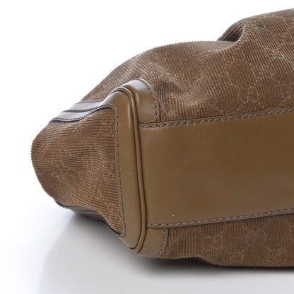 Gucci Monogram Corduroy Medium Sukey Tote Brown 10 of 13
