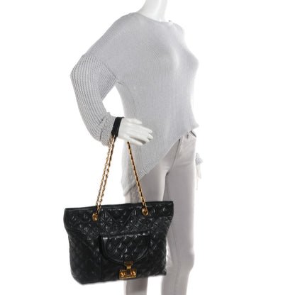 Marc Jacobs Lambskin Quilted Astor Shoulder Bag Black 2 of 8