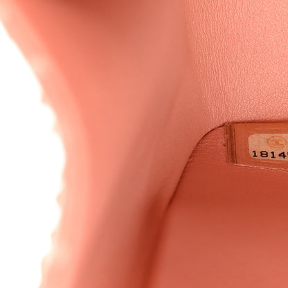 Chanel Snakeskin Jumbo Double Flap Pink 7 of 18