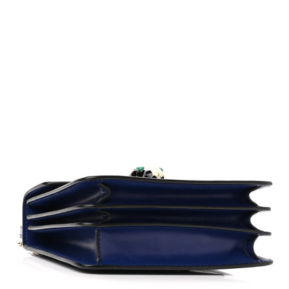 Bulgari Calfskin Serpenti Forever Top Handle Blue 4 of 9