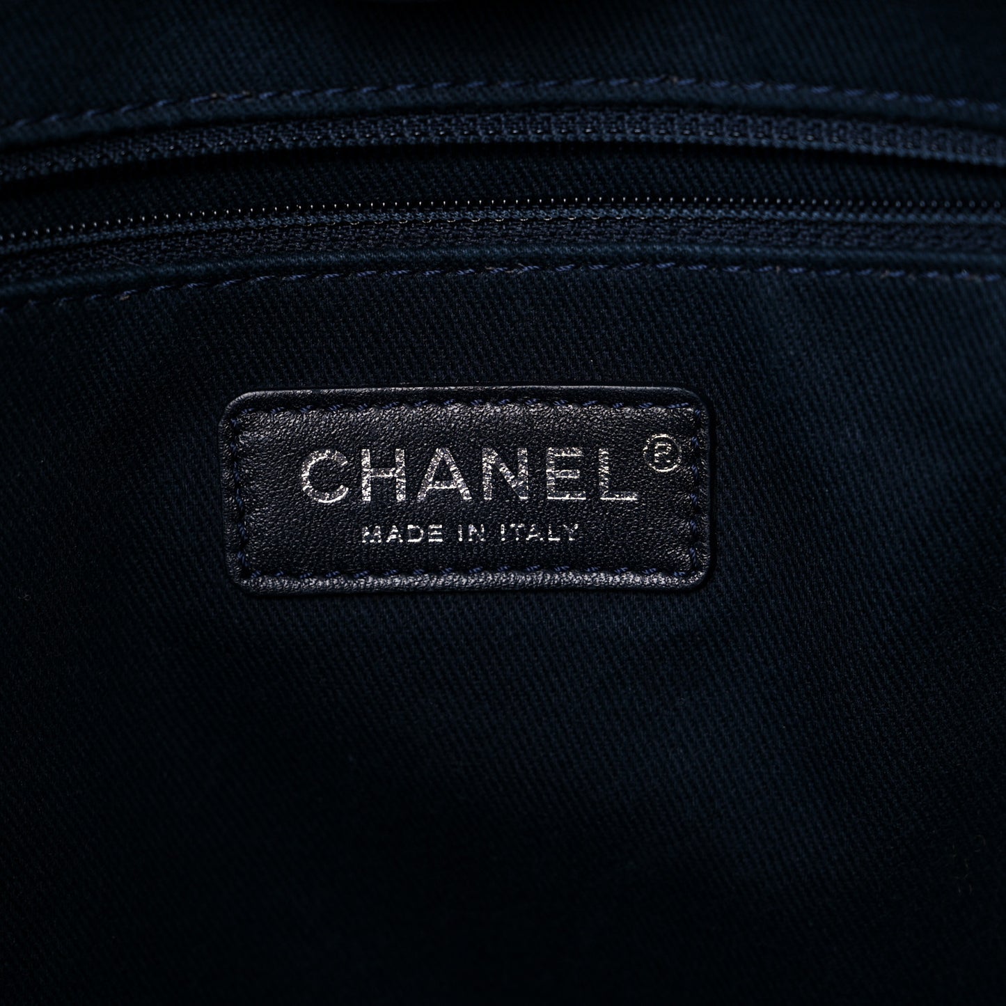 Denim Small Deauville Tote Dark Blue