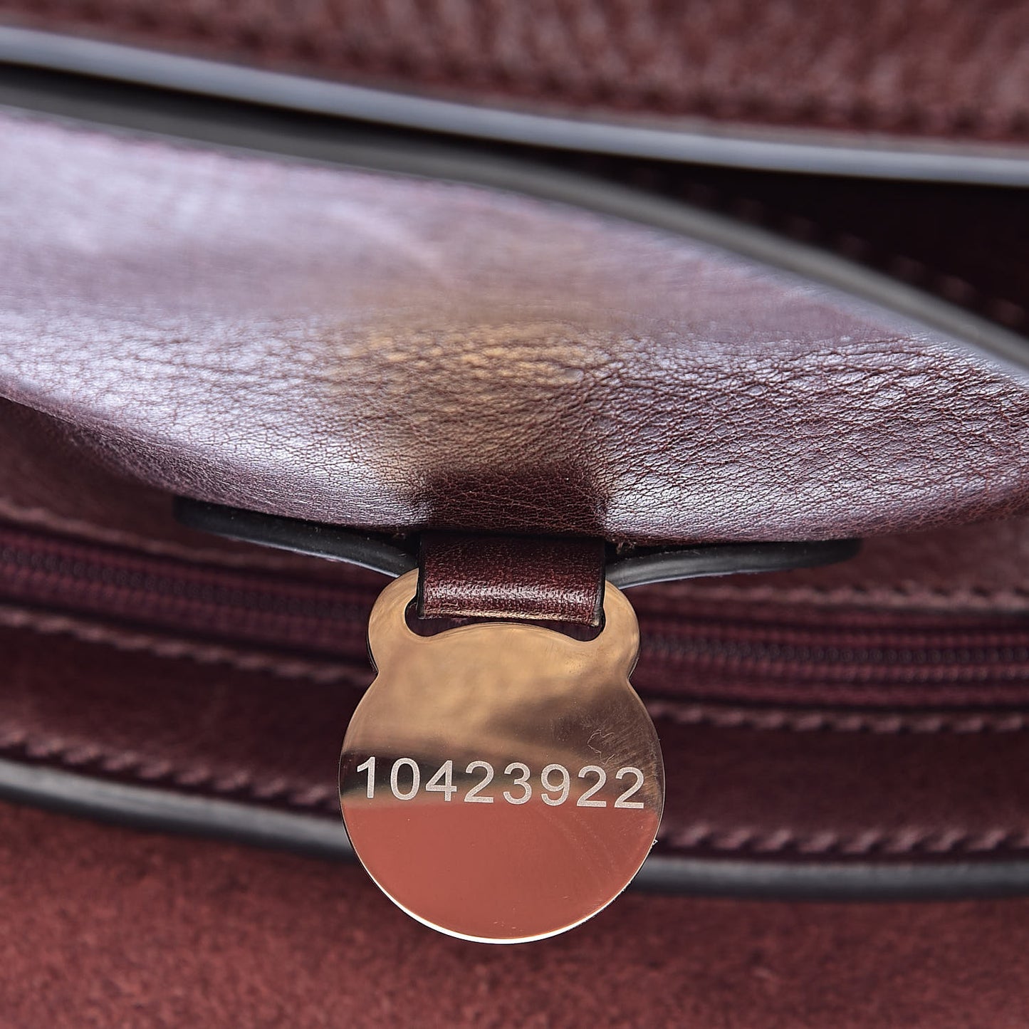 Vegetable Tanned Calfskin Small Bayswater Oxblood