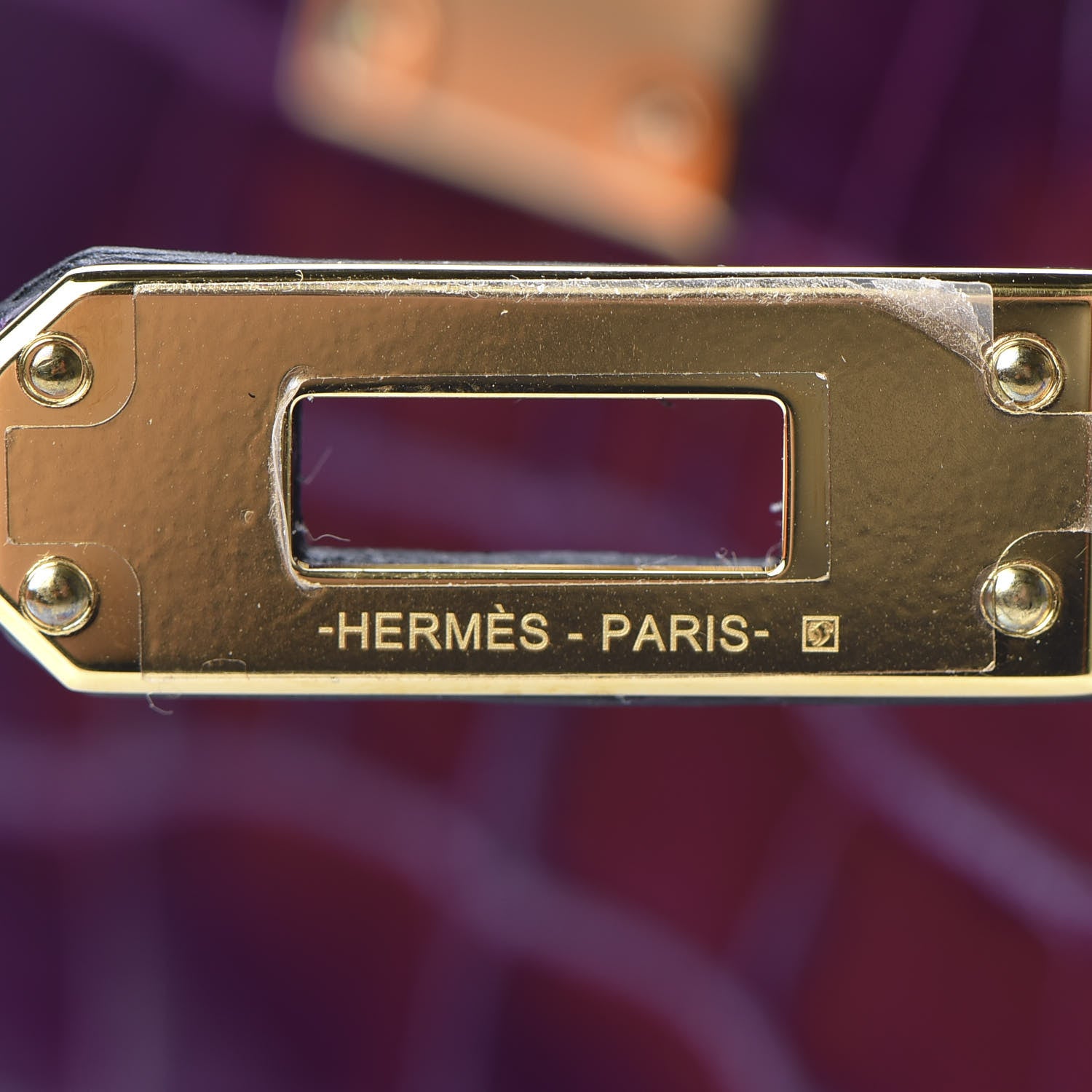 Hermes Shiny Alligator Mini Kelly Sellier 20 Cassis 20 of 31