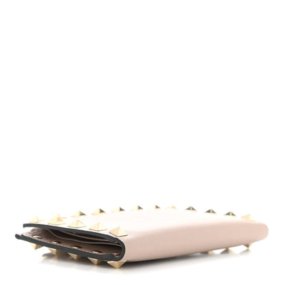 Valentino Garavani Calfskin Rockstud Coin Purse Card Holder Light Pink 4 of 7