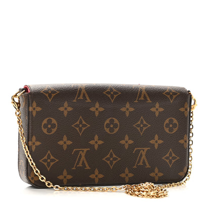 Louis Vuitton Monogram Lovely Birds Pochette Felicie Chain Wallet 4 of 10