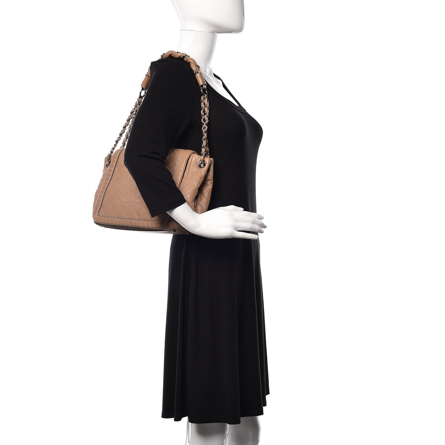 Chanel Calfskin Quilted Istanbul Accordion Flap Beige 2 of 12