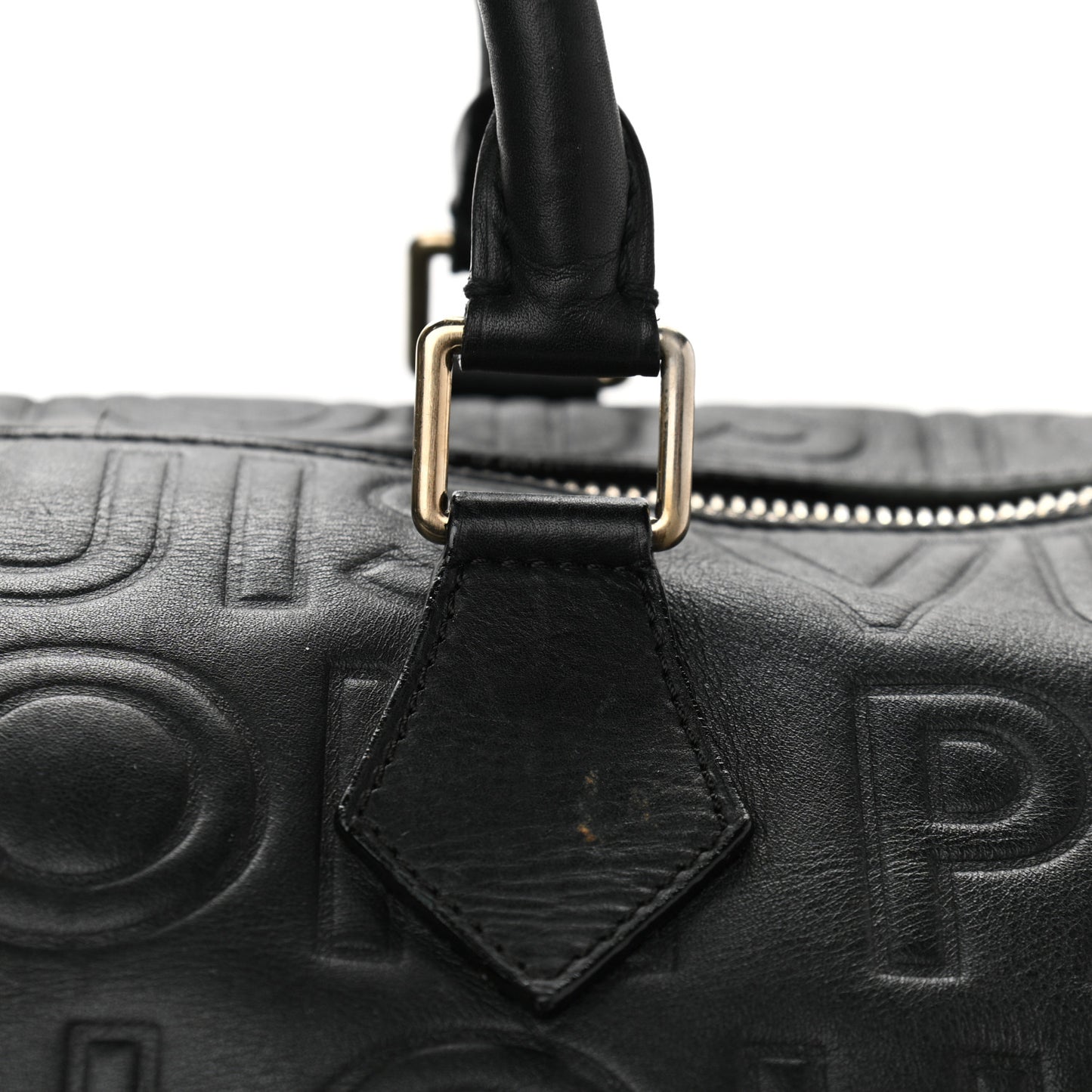 Calfskin Embossed Speedy Cube 30 Black