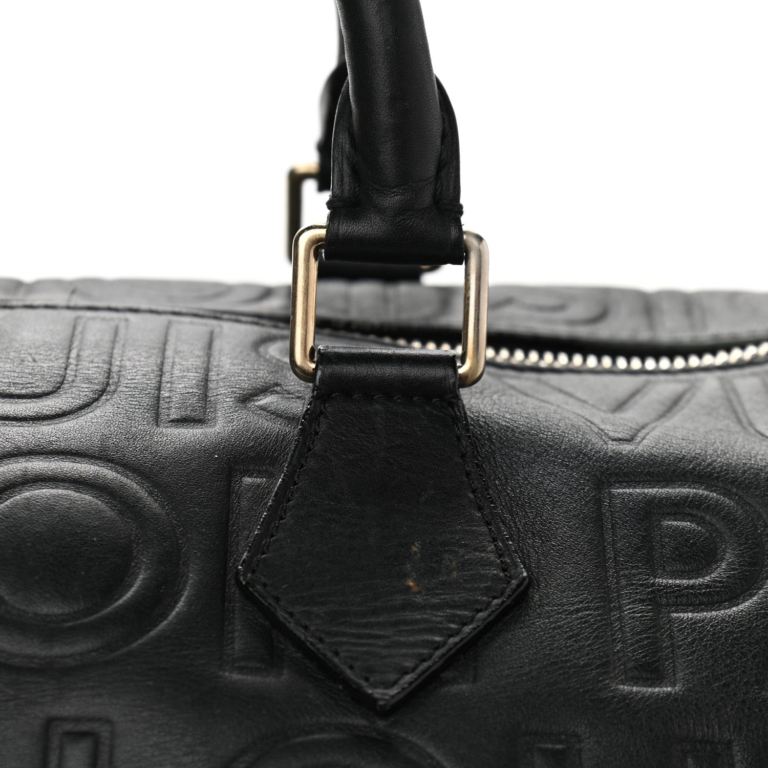 Louis Vuitton Calfskin Embossed Speedy Cube 30 Black 10 of 17
