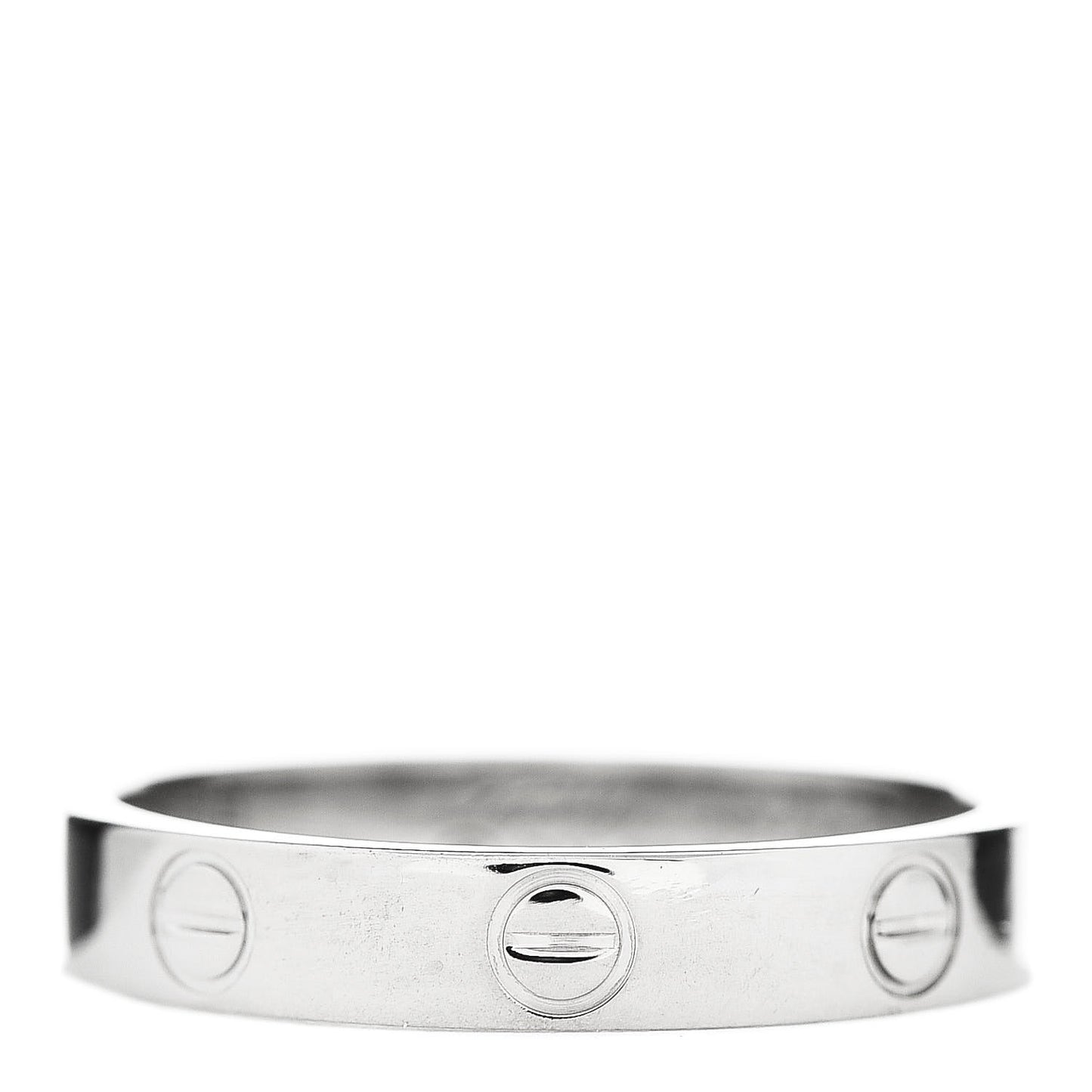 18K White Gold 3.5mm LOVE Wedding Band Ring 55 7.25