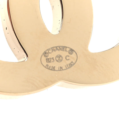 Chanel Enamel CC Earrings Gold Black Pink 4 of 5
