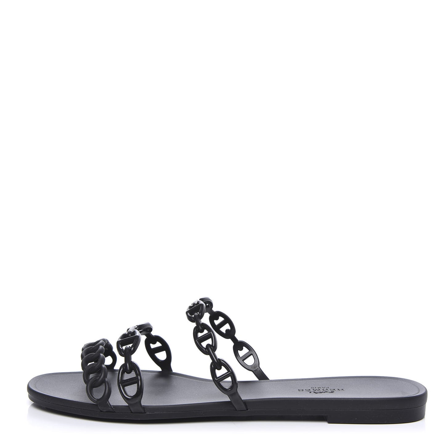 Rubber Chaine d'Ancre Rivage Sandals 40 Black