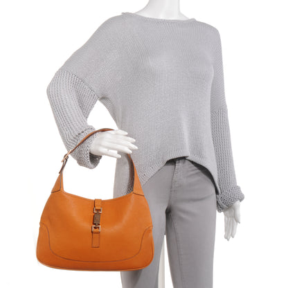 Gucci Leather Jackie O Hobo Orange 2 of 8