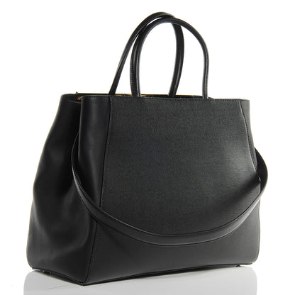 Fendi Vitello Elite Regular 2Jours Tote Black 3 of 7