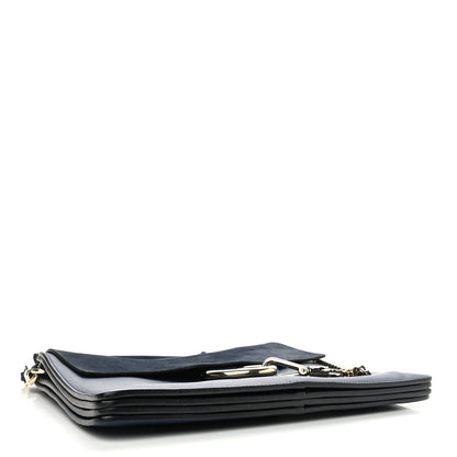 Chloe Suede Calfskin Medium Faye Shoulder Bag Silver Blue 4 of 10