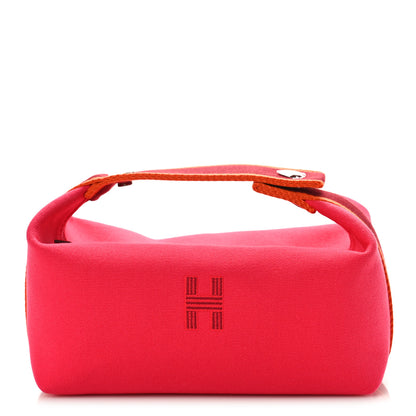 Hermes Canvas Small Bride-A-Brac Pouch Hibiscus 1 of 8
