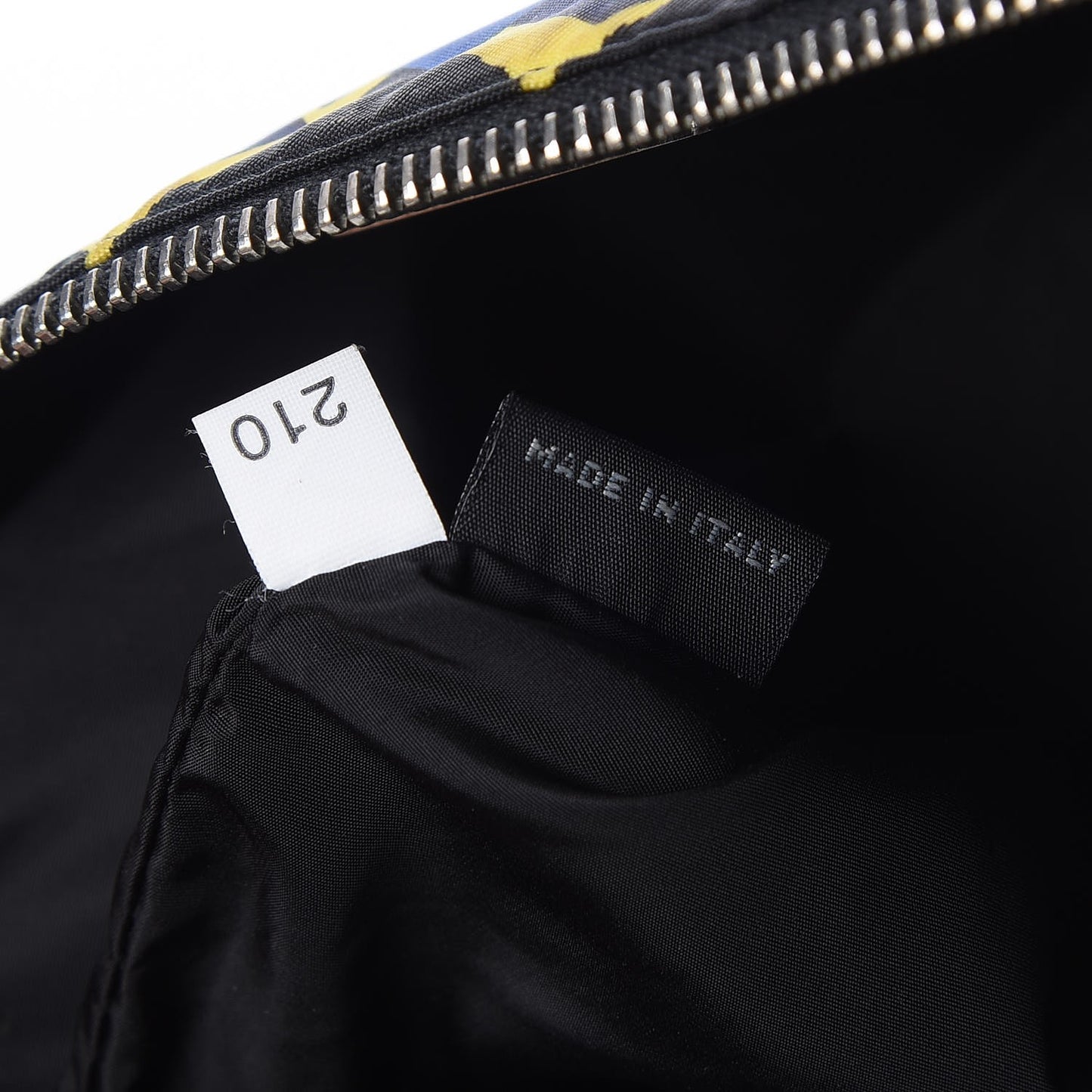 Nylon Pouch Black Yellow Blue