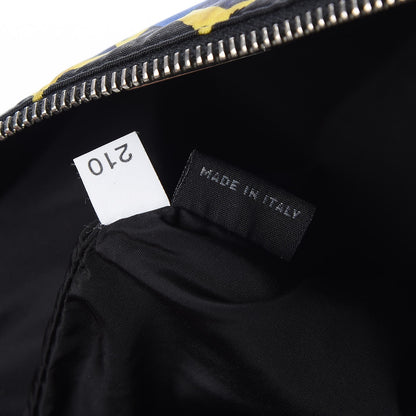 Prada Nylon Pouch Black Yellow Blue 6 of 7