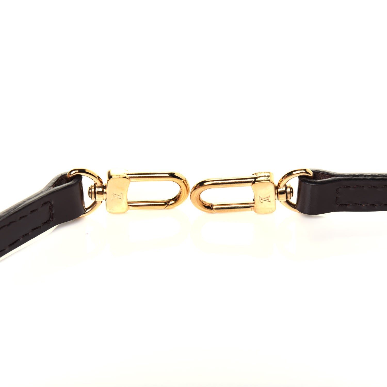 Louis Vuitton Calfskin 12mm Shoulder Strap Brown 3 of 4