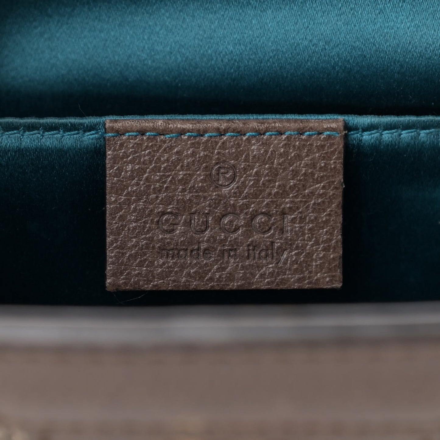 GG Supreme Monogram Web Small Ophidia Chain Shoulder Bag Brown