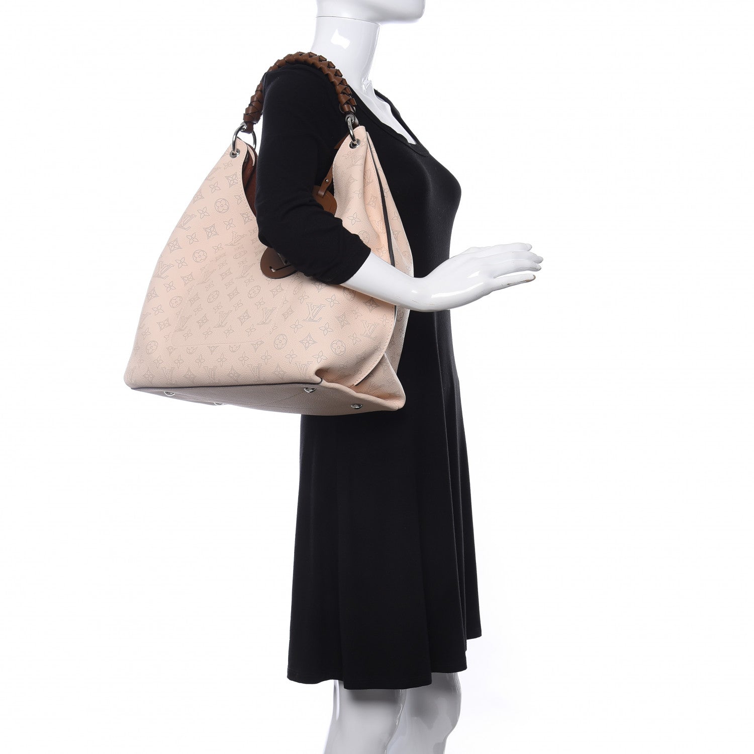 Louis Vuitton Mahina Carmel Hobo Creme 2 of 10