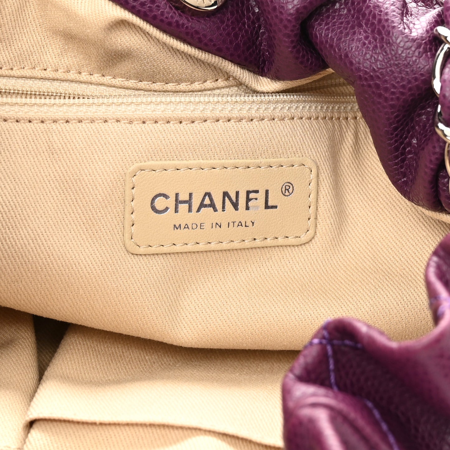 Caviar 31 Drawstring Tote Purple