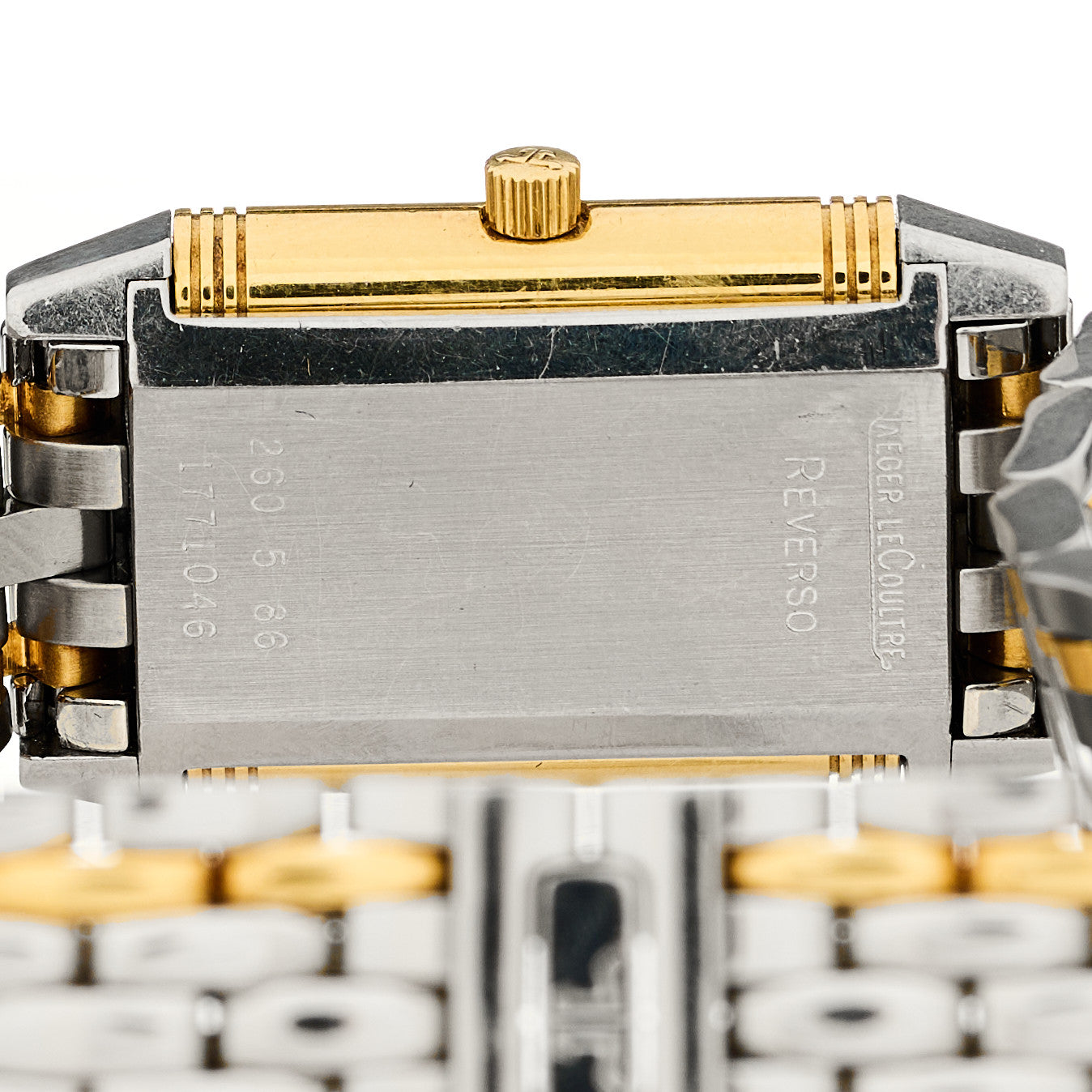 Jaeger-LeCoultre Stainless Steel 18K Yellow Gold 20mm Reverso Lady Manual Winding Watch White 260.5.86 4 of 4