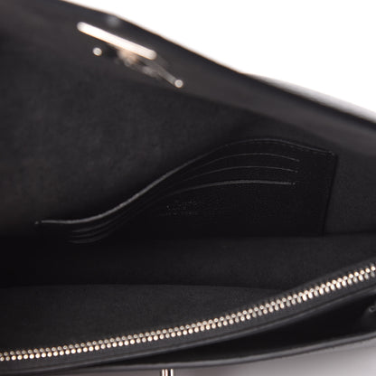 Louis Vuitton Soft Calfskin My Lockme Chain Pochette Black 9 of 12